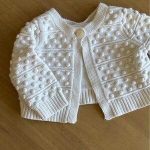 GAP Baby Cream Knit Cardigan